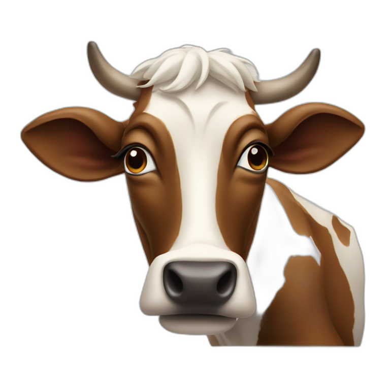 Vache qui rigole emoji