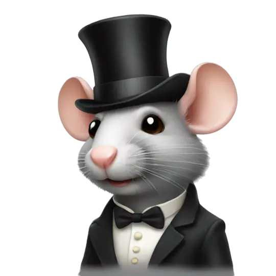 Rat With A Top Hat