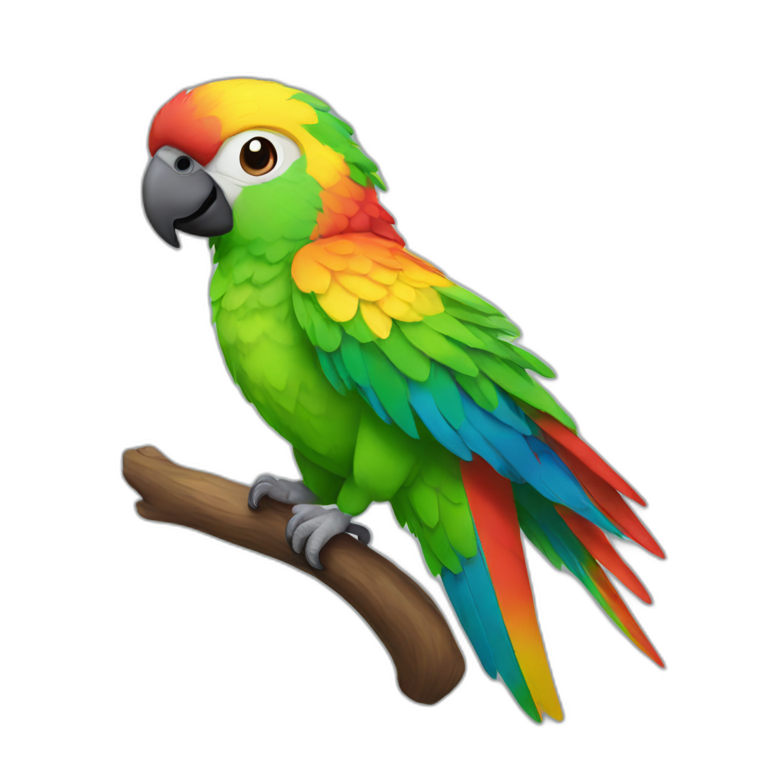 rainbow-parrot emoji