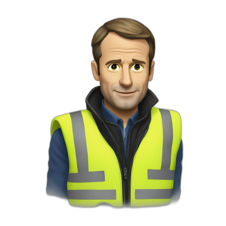 Macron yellow vest emoji