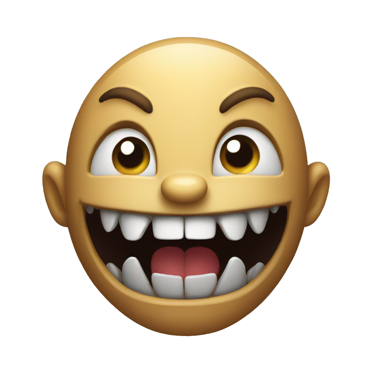 sharp teeth in shadows emoji