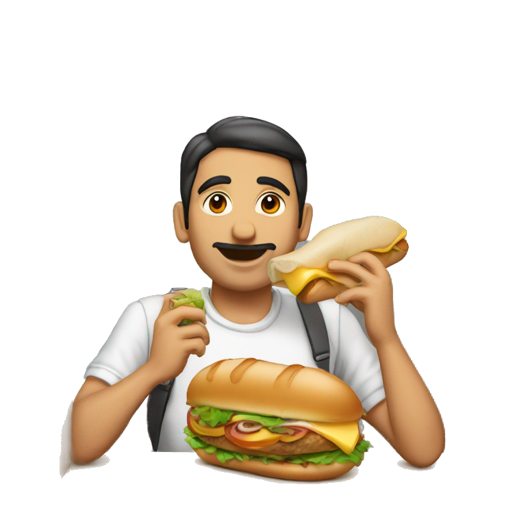 Manuel azaña comiendose un bocadillo emoji