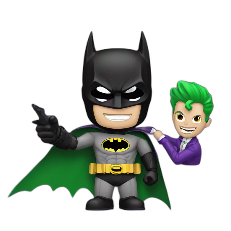 Batman and joker emoji