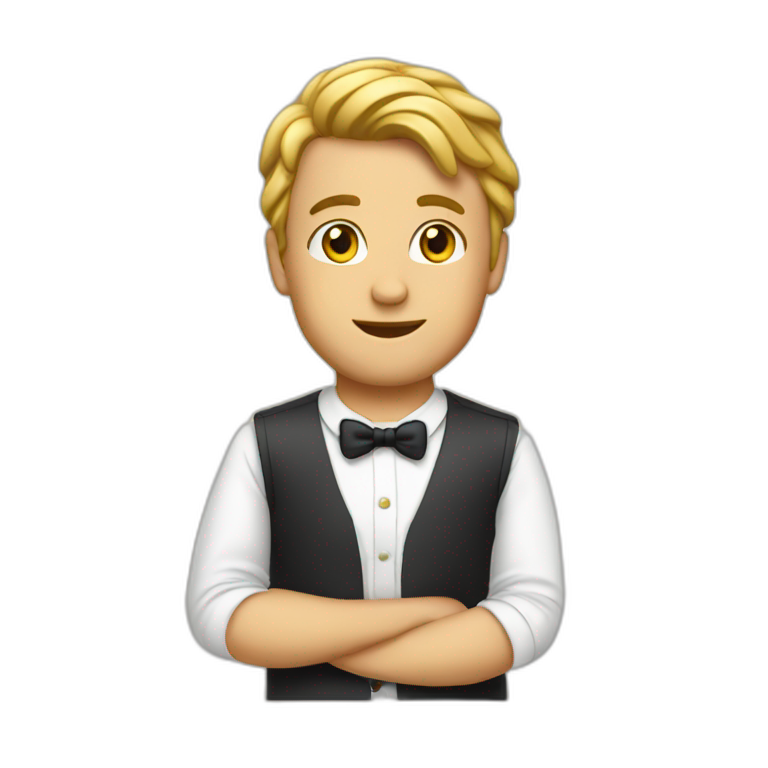Louis 14 avec un iPhone  emoji