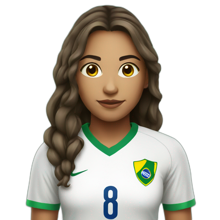 brazil player girl emoji