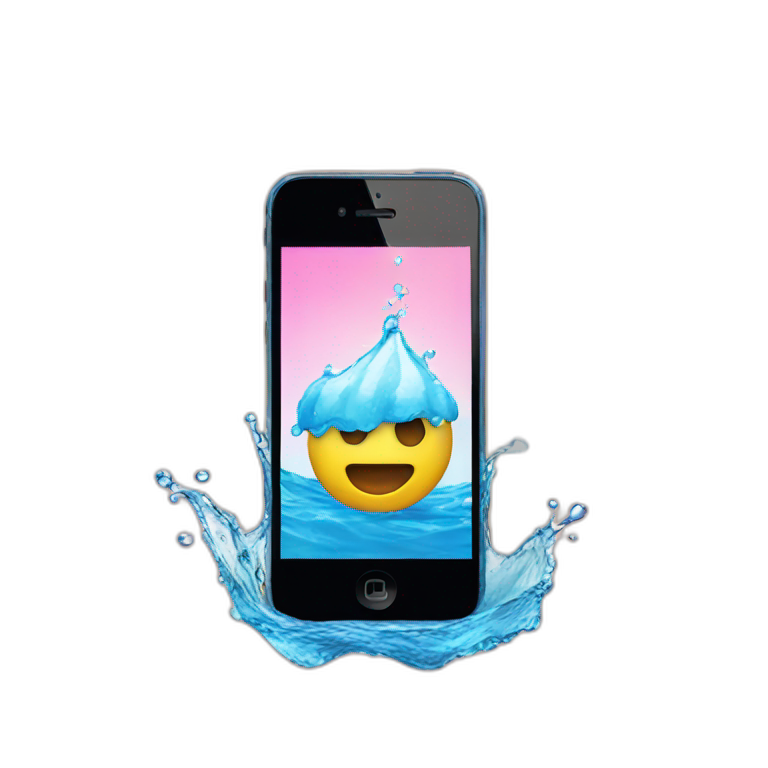 iphone in water emoji