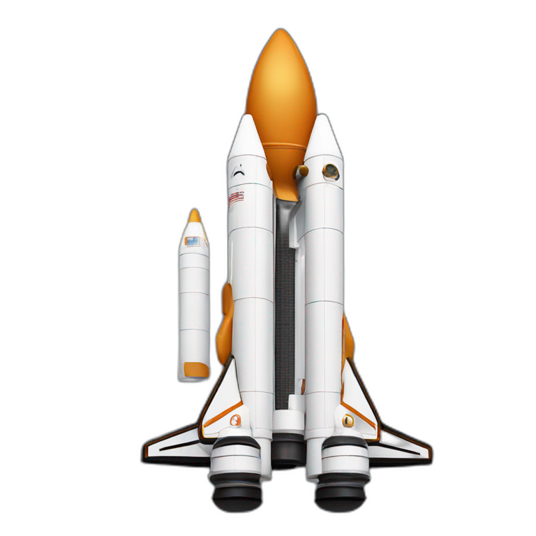 space x rocket go to left to right emoji