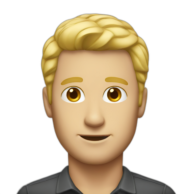 CMO blond man emoji