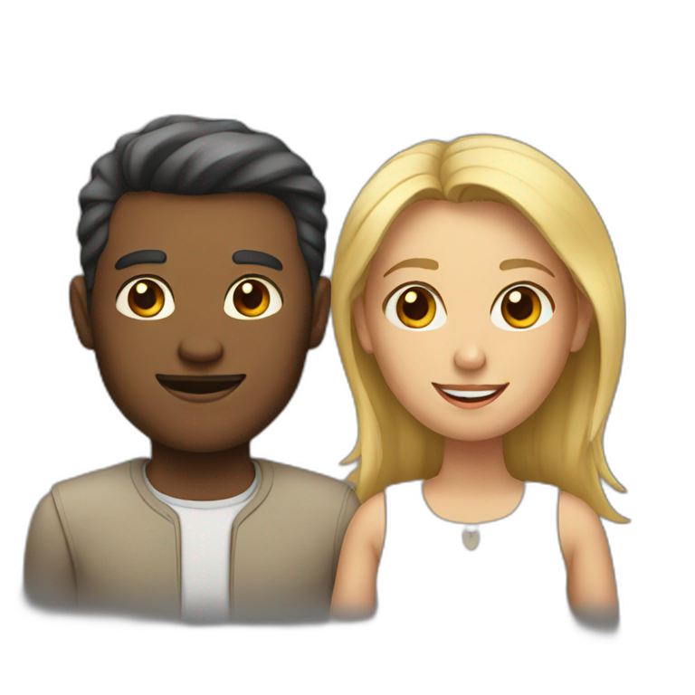 Man and woman emoji