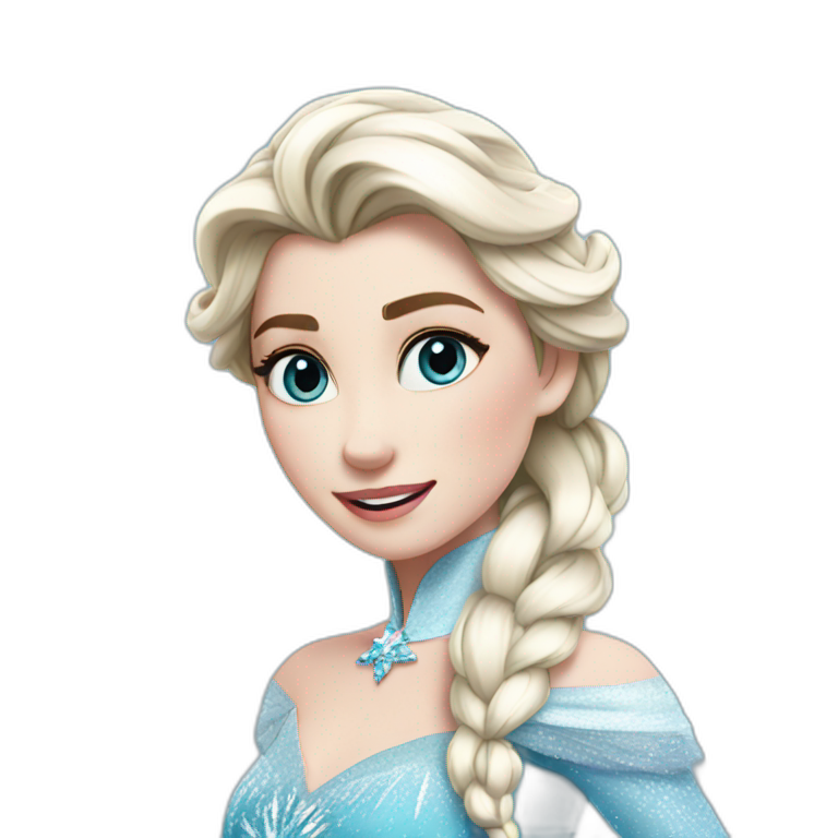 Elsa on ice emoji