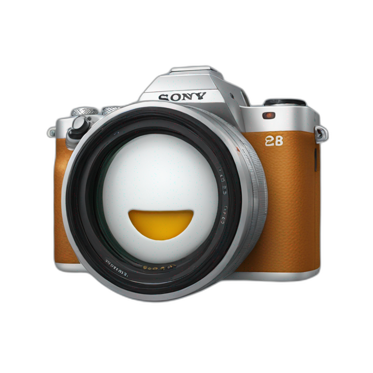 Sony Alpha camera emoji