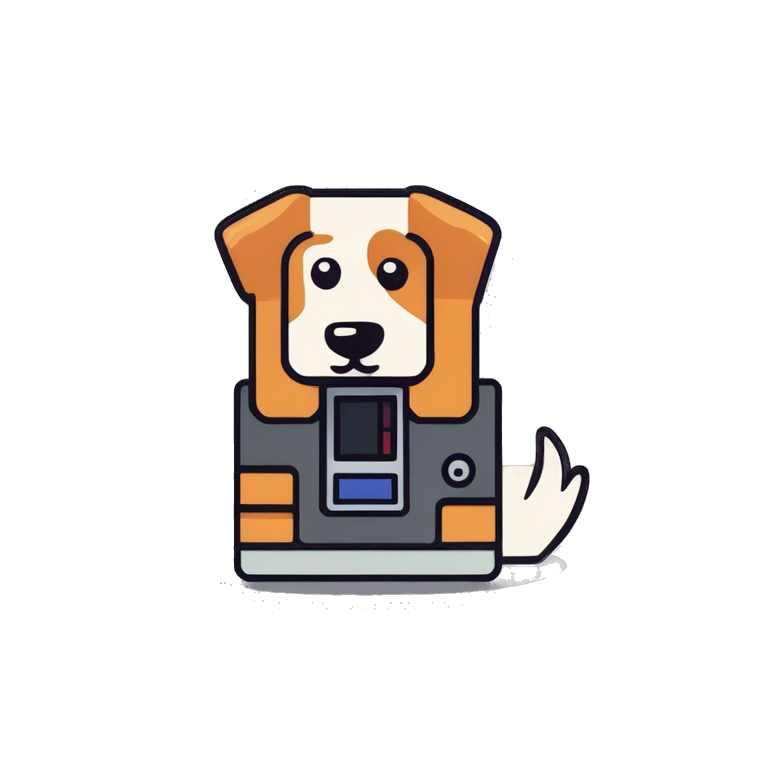 floppy disk dog emoji
