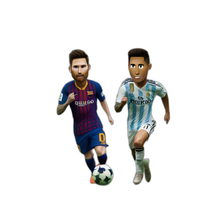Messi vs Cr7 emoji