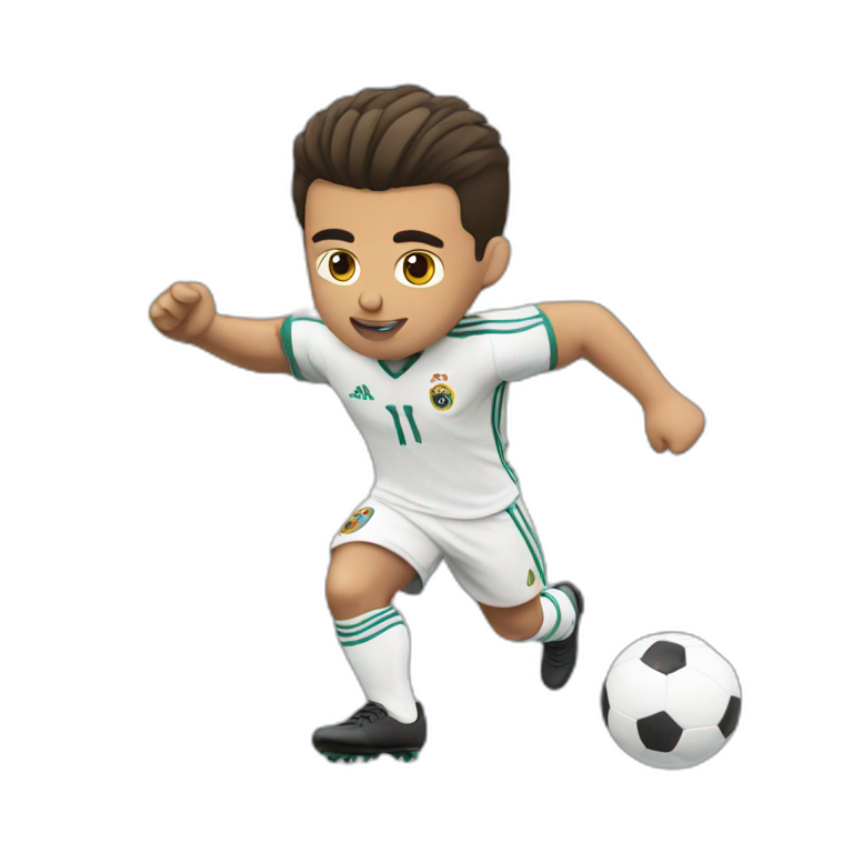Cristiano playing football  emoji