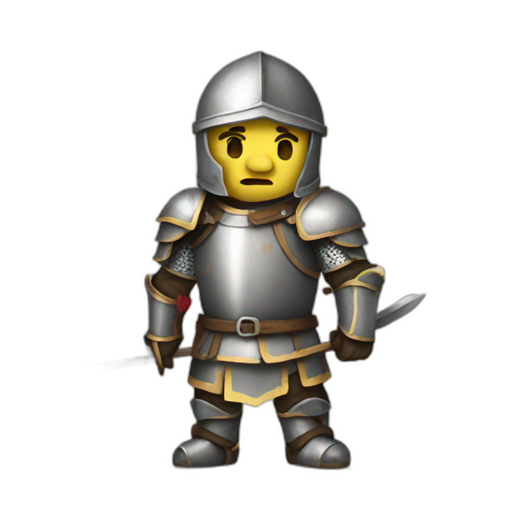 Wounded knight emoji