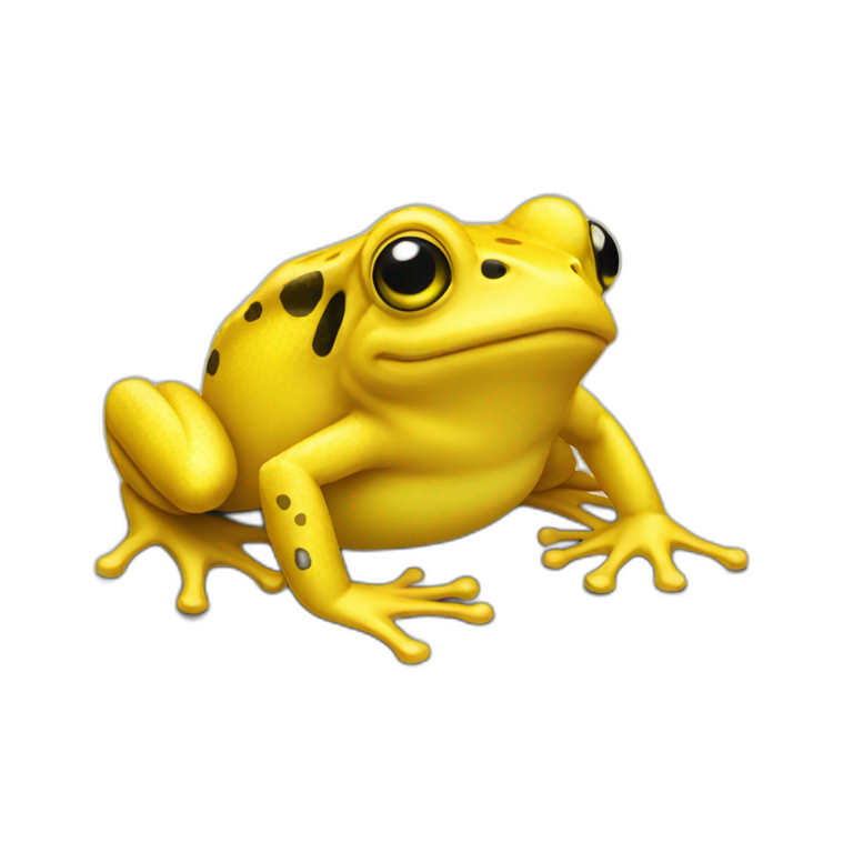 Yellow frog emoji