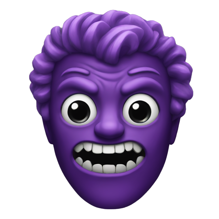 purple dark clawn emoji