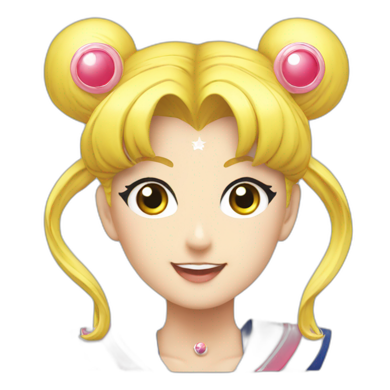 Sailor moon, -3/4 emoji