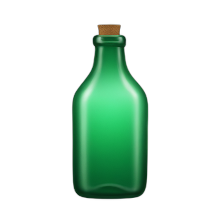 Green glass bottle emoji