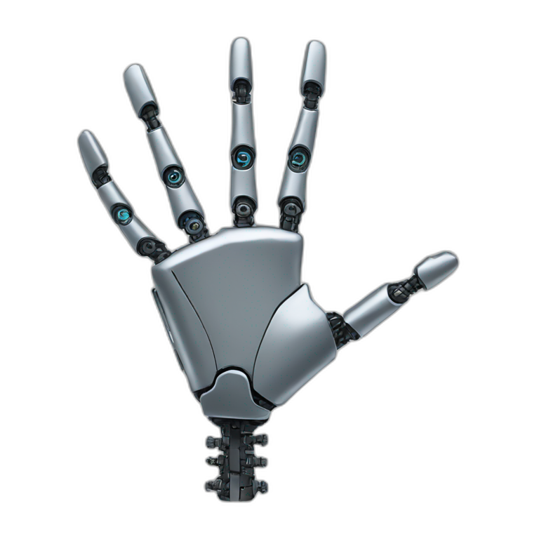 thin robot hand emoji