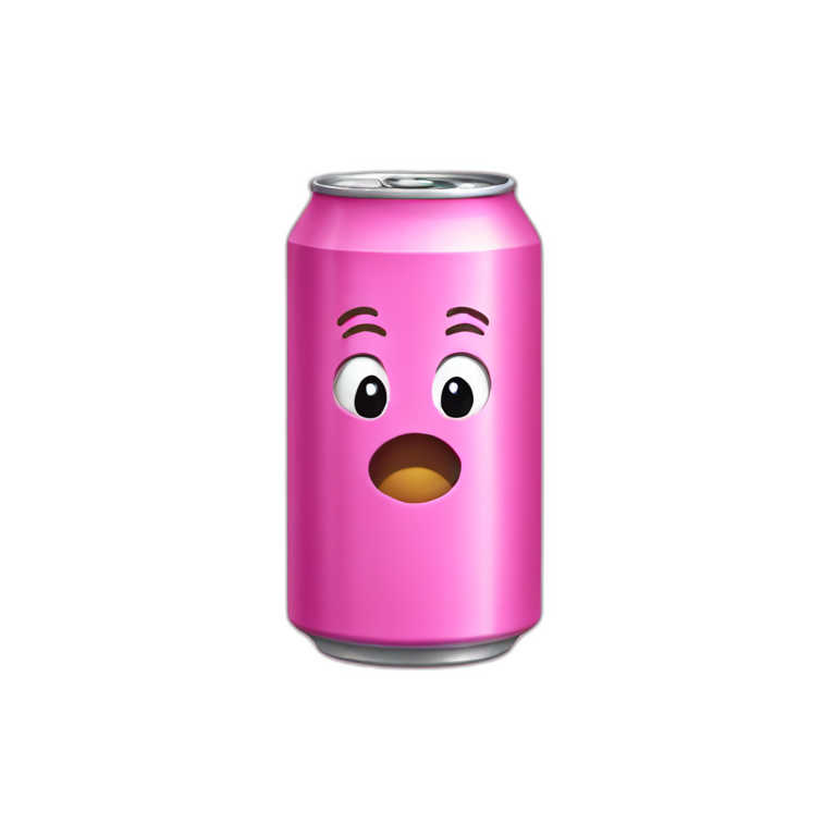 pink soda can emoji