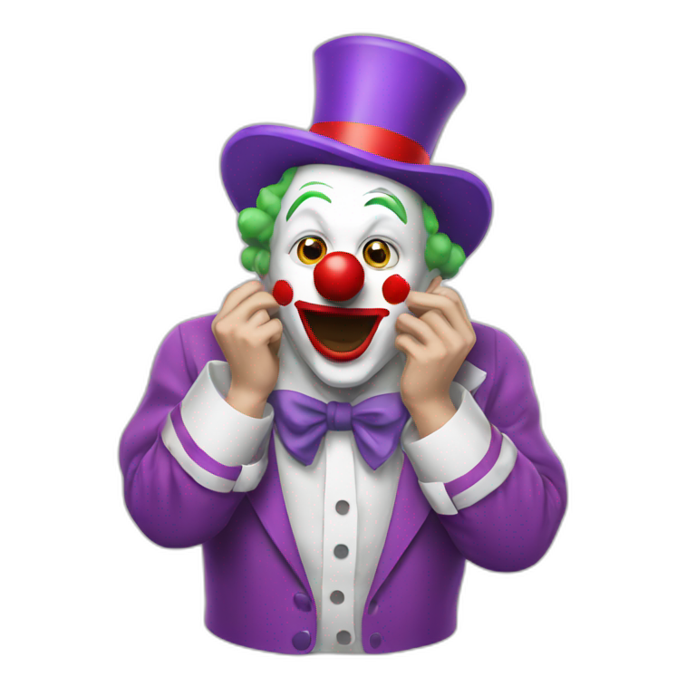 Clown vomiting clowns emoji