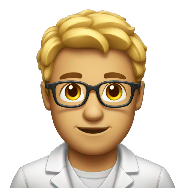 buff nerd scientist emoji emoji