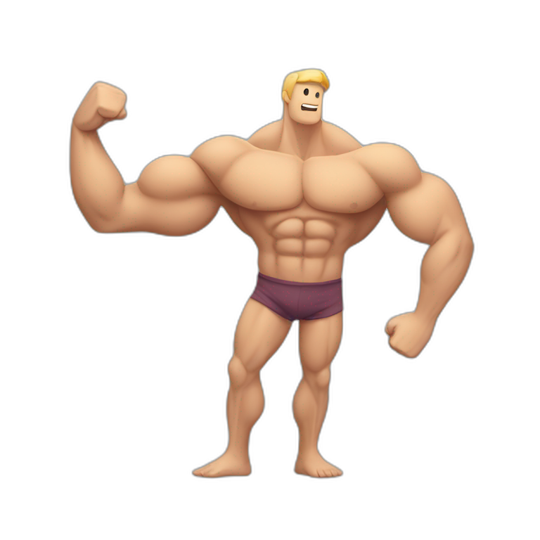 muscle imbalance in the arms with one arm smaller than the other emoji