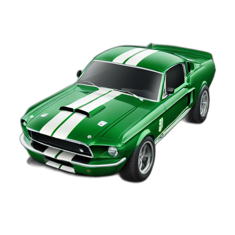 Shelby-gt500-car-green emoji