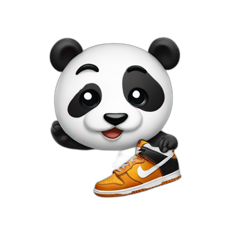 Nike panda dunks emoji