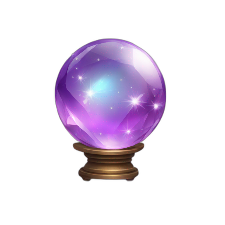 crystal ball gemstones sparkles emoji