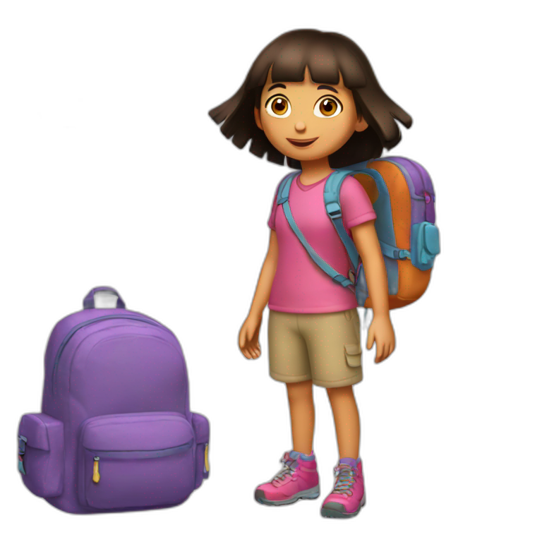 Dora ´s backpack emoji