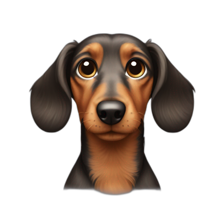 coarse-haired dachshund emoji