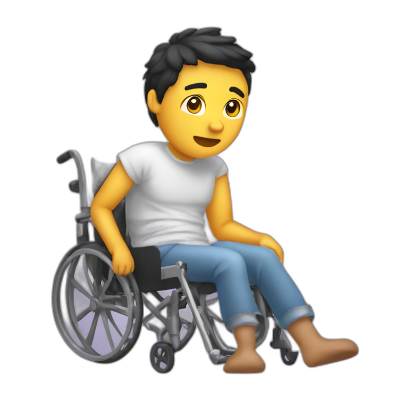 broken leg in cast emoji