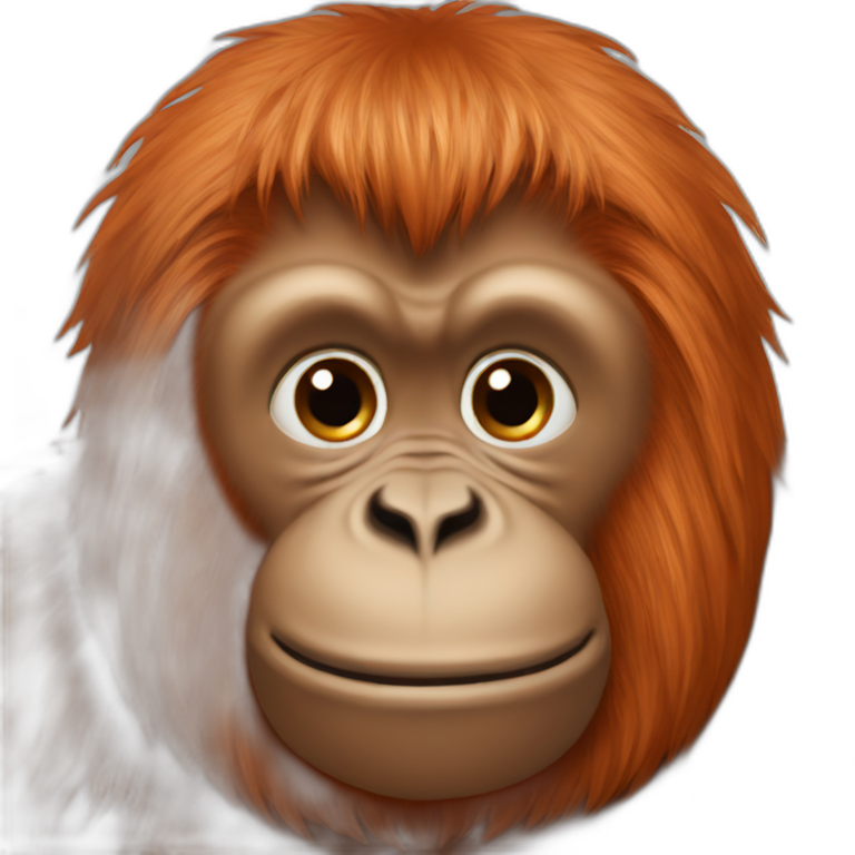 light orange orangutan emoji