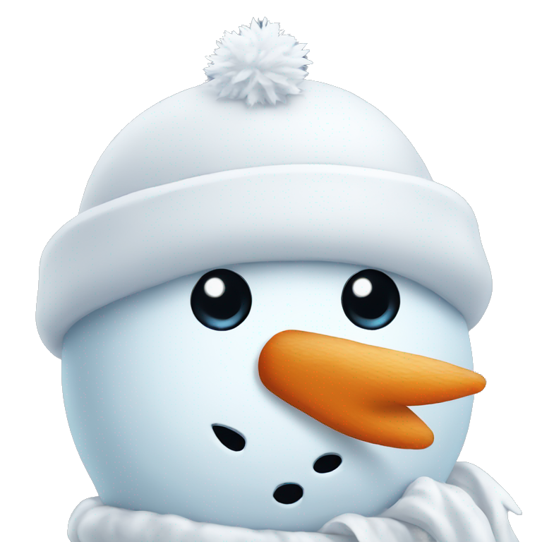 Snowman wearing cap emoji