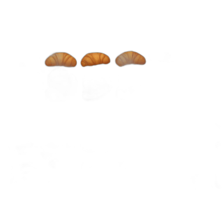 Chocolate croissant emoji