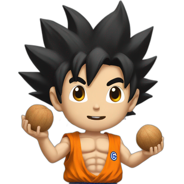 goku holding nuts emoji