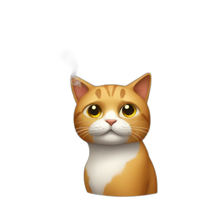 Smoking-cat emoji