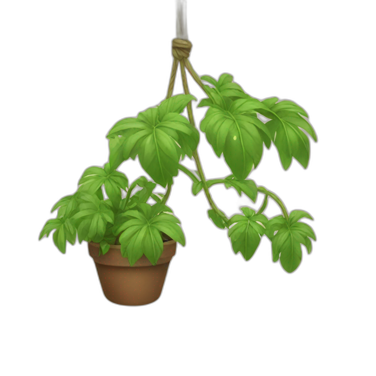 Hanging plant emoji