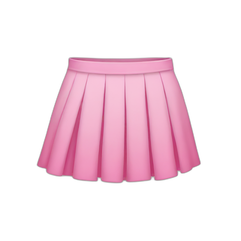pink skirt emoji