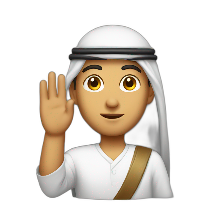 Salute Arab face  emoji