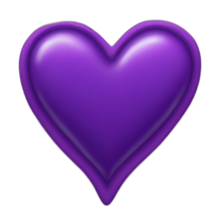Purple heart  emoji