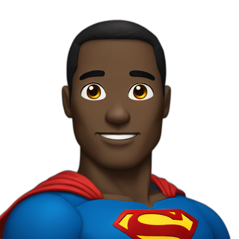 superman black man emoji