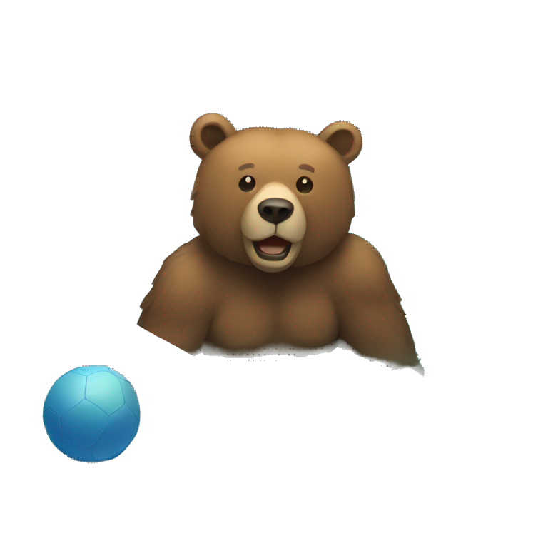 Bear in pool  emoji
