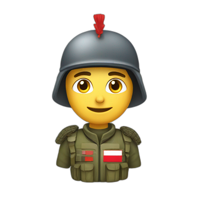 Croatian soldier emoji