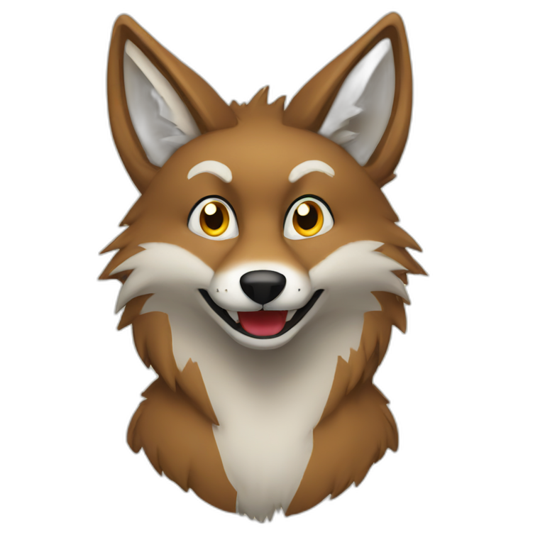 Naughty coyote emoji