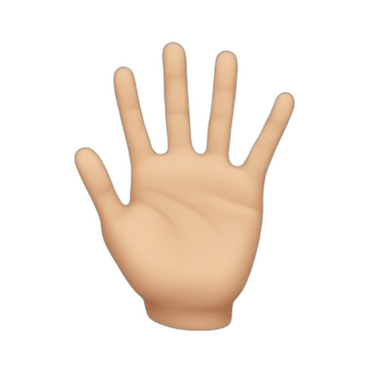 hand showing you emoji