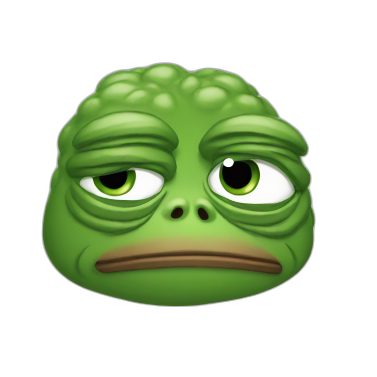 Pepe feeling sad emoji