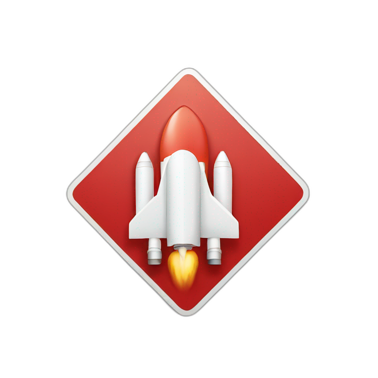 sign no entry for rockets emoji